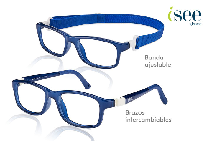Sujeta gafas HOLDER DE VERANO tejido azul plata – Misia store
